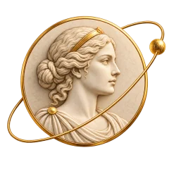 El medallón de Orbiane: el perfil de una emperatriz grabado en una moneda dorada.